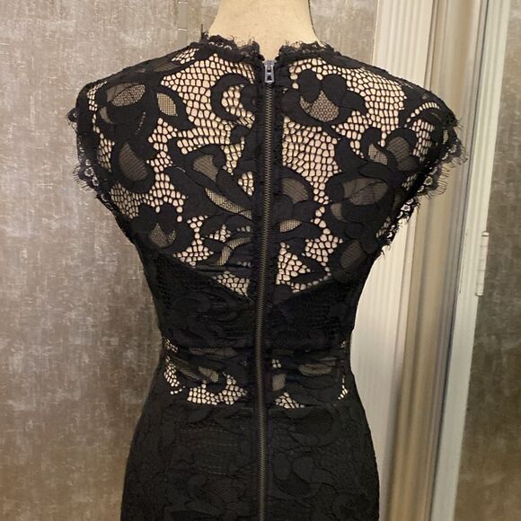 Dolce Vita vegan leather/ lace LBD, S - Picture 7 of 10
